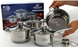 Набор 3х кастрюль с ковшиком Bohmann BH 08-475 - 8 пр