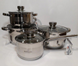 Набор 3х кастрюль с ковшиком Bohmann BH 08-475 - 8 пр