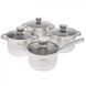 Набор 3х кастрюль с ковшиком Bohmann BH 08-475 - 8 пр