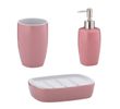 Набір аксесуарів для ванної Kela Lindano (20331+20332+20333) - рожевий.