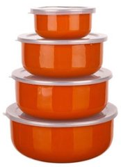 Набір харчових контейнерів Banquet Belly 1320088SO - 4 ін, помаранчевий