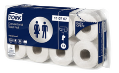 Туалетний папір м'який у стандартних рулонах Tork 110767 - 8шт/2 шари