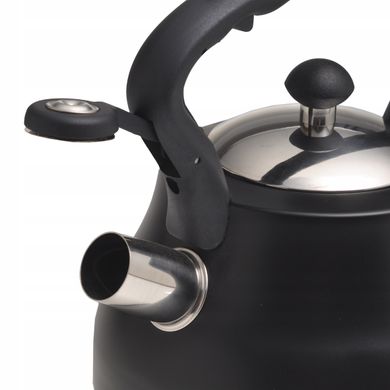 Чайник із нержавіючої сталі зі свистком Ofenbach KM-100313BL - 2,7 л, чорний