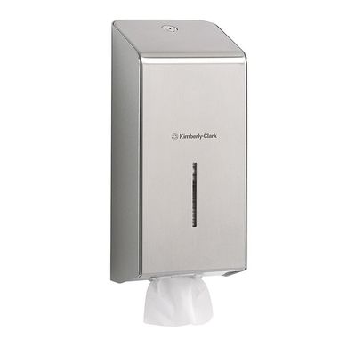 Диспенсер для листового туалетного паперу OLBA Kimberly Clark 8972, Металік