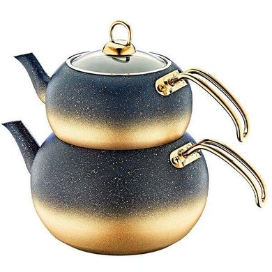 Двоярусний чайник OMS 8210-M - 1 л, 2 л, бронзовий