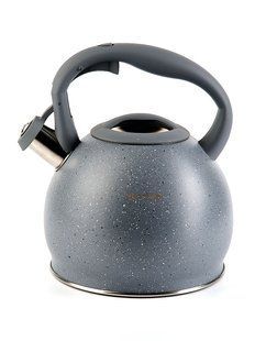 Чайник с мраморным покрытием и ручкой "soft touch" Kamille KM-1074GR - 3 л, серый мрамор