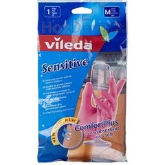 Рукавички Vileda Sensitive для делікатних робіт, розмір M (1 пара) (4003790006883)