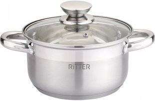 Кастрюля со стеклянной крышкой RITTER 88-222-038 - 24см.