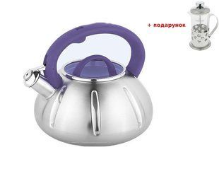 Чайник із свистком Bohmann BH 9918 - 3 л, фіолетовий