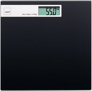 Весы напольные KELA Graphit, черное, 30х30х2 см (21298)