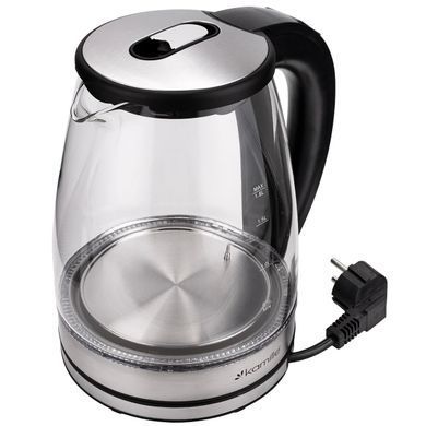 Електрочайник з регулюванням температури, LED-підсвітка Kamille KM-1740 - 1.8 л