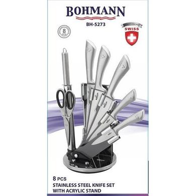 Набір ножів з металевою ручкою Bohmann BH 5273 - 8 предметів