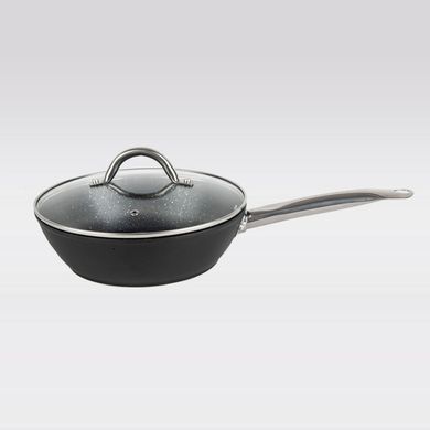 Сковорода WOK глубокая с крышкой Bohmann BH 1108-24 MRB - 24 см