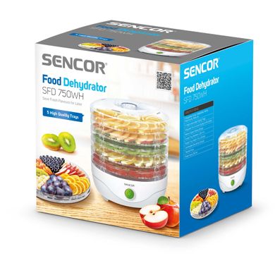 Сушилка для овощей и фруктов SENCOR SFD 750WH - 250 Вт