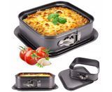 Форма для запікання квадратна з вуглецевої сталі Kamille KM-6043 - 28*28*8см