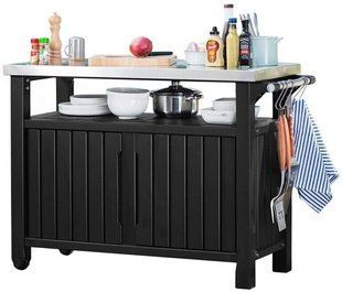 Столик для гриля та барбекю Keter Unity XL 17202662 - 134 x 52 x 90 см, антрацит, Антрацит
