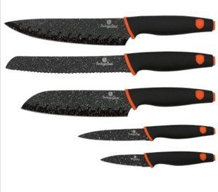 Набор ножей Berlinger Haus Granit Diamond Line BH-2305 - 5 пр