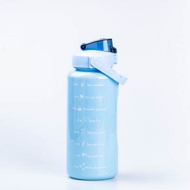 Бутылка для воды набор 3в1 с дозатором 0.5л 0.9л 0.2л Синий