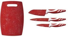 Набір ножів Royalty Line RL-3MR red-white, красный
