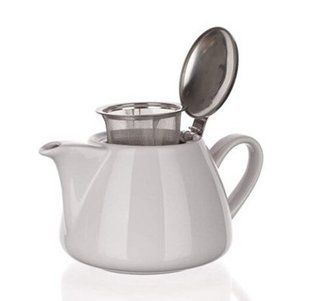 Чайник керамічний Banquet Bonnet 60GSSFYT138LW - 1,2 л, білий