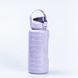 Пляшка для води набір 3в1 0.5л 0.9л 0.2л з дозатором Фіолетовий