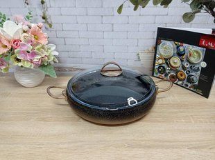 Сотейник 3,50 л(28 х 7 см) з антипригарн-му покриттям, індукція. ОМЅ Collection( Туреччина) 3341 бронза