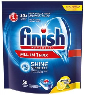 Таблетки для посудомийних машин FINISH All in 1 Лимон 50 шт (8410104123611)