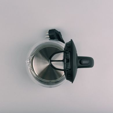 Електрочайник круглий скляний MAESTRO MR055-BL - 1л чорний/з підсвіткою