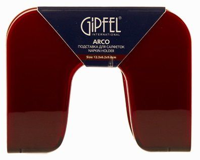 Подставка для салфеток GIPFEL ARCO - 12.3 х 6.2 х 9.2 см, красная