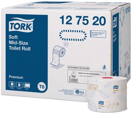 Папір туалетний в компактних рулонах Tork Premium 127520