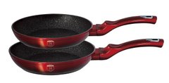 Набор сковородок Berlinger Haus Metallic Line Black Burgundy Edition BH-1630 N, Красный