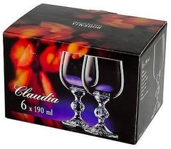 Набор бокалов для вина Bohemia Klaudie 4S149/00000/190 (190 мл, 6 шт)