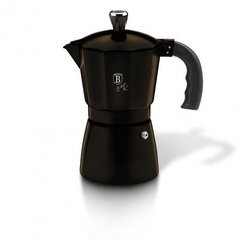 Гейзерная кофеварка Berlinger Haus Shiny Black BH-6941 - 150 мл, 3 чашки