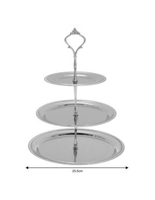 Фруктовница 3-х ярусная KingHoff KH-1369 - 15.5х20.5х25.5 см