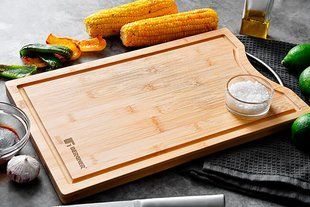 Бамбуковая доска для нарезания Bergner Bbq (BG-39971-MM) - 40х25 см