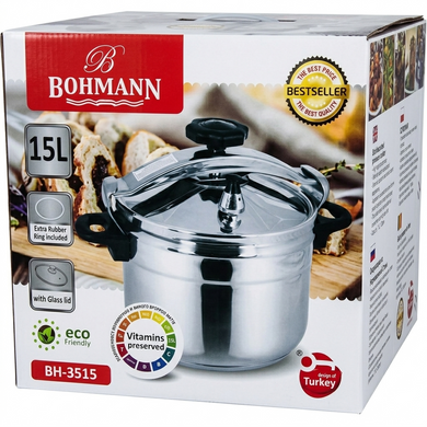 Скороварка Bohmann BH 3511 (11 л) из нержавеющей стали для индукции