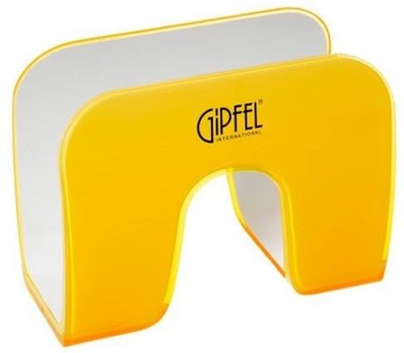 Підставка для серветок GIPFEL ARCO - 12.3 х 6.2 х 9.2 см, жовта