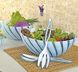 Набір для салату: миска+прилади Titiz Plastik Safir AP-9194