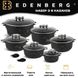 Набор посуды с мраморным покрытием Edenberg EB-3990 - 12 пр/6 кастрюль