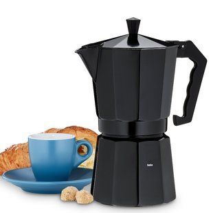 Кавоварка гейзерна Espresso/Moka KELA Italia (10555) - 450 мл, 9 чашок, чорна