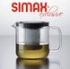 Чайник для заварювання Simax "From" 3260/MET - 1,3 л, Прозорий