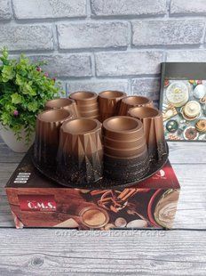 Форма для выпечки кекса с а/п покрытием 26 см, O.M.S.Collection 3280 черн.-бронза