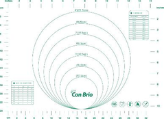 Силіконовий килимок Con Brio СВ-675 - 30х40см (зелений принт)