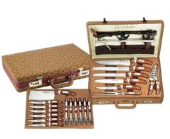 Набор ножей и столовых приборов в чемодане на 6 персон - 25 пр