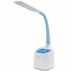 Лампа настільна Tiross TS-1809 - білий/блакитний
