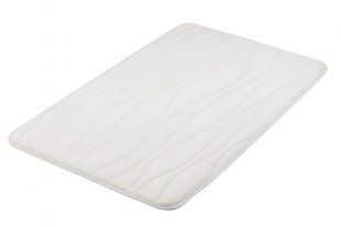Коврик для ванной из полиэстера Bisk SILK 07068 &mdash; бежево-белый, 50x80