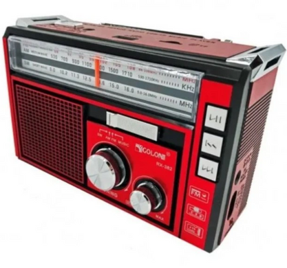 Радиоприемник GOLON RX-381BT Bluetooth с аккумулятором и фонариком