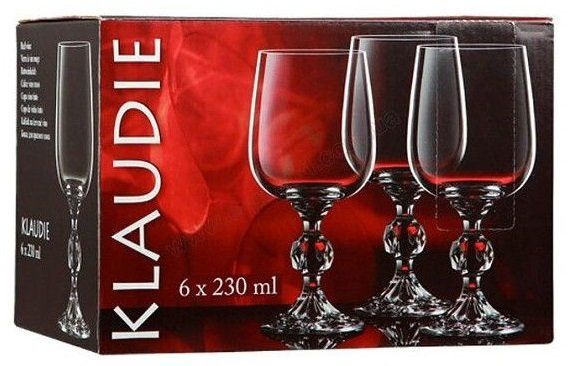 Набор бокалов для вина Bohemia Klaudie 4S149/00000/230 (230 мл, 6 шт)