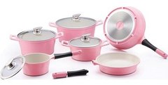 Набір посуду Royalty Line ES-1014CP pink, Рожевий