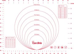 Силіконовий килимок Con Brio СВ-675 - 30х40см (червоний принт)